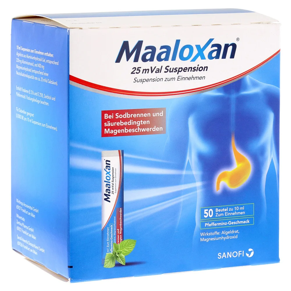 Maaloxan (Maloxan) - Zuverlässiges Antazidum zur Behandlung von Sodbrennen und Magenschmerzen